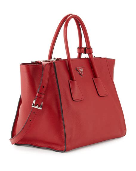 prada city calf large twin pocket tote|Prada City Calf Tote .